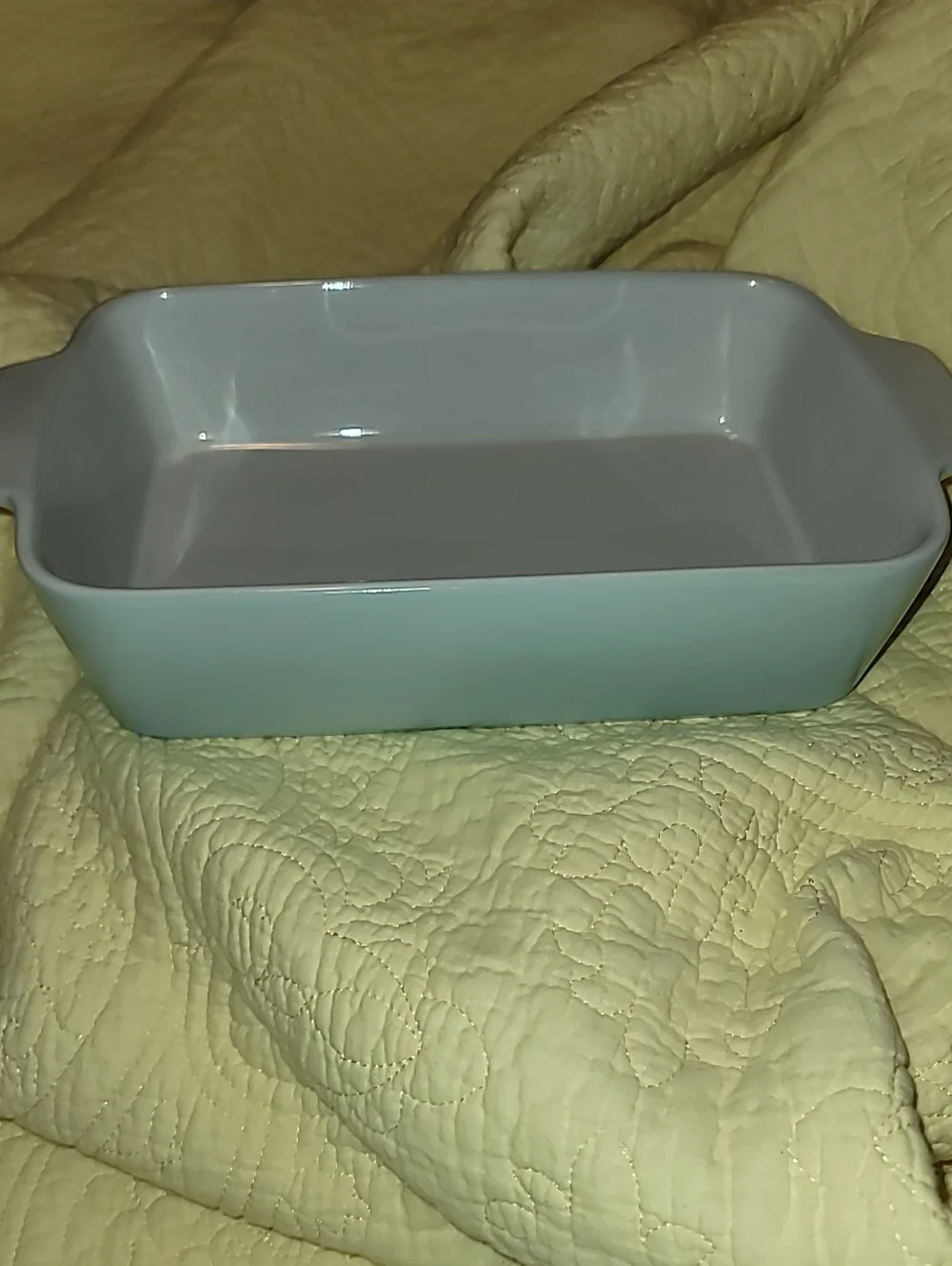 Threshold Light Blue Ceramic Rectangular Baker with Side Handles